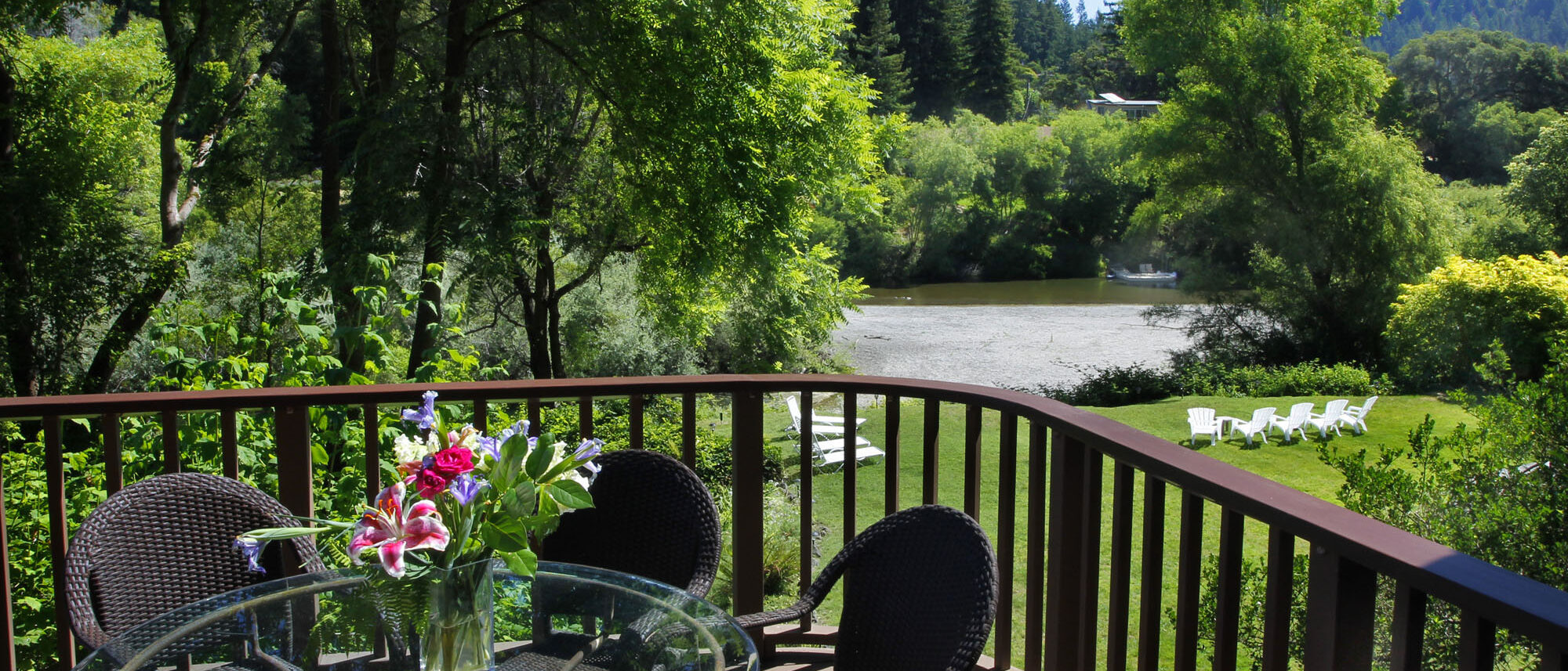 View from Deck to Russian River